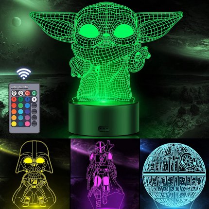3D-Nachtlicht im Star Wars Design