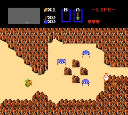 In The Legend of Zelda (1986) für das NES experimentiert Shigeru Miyamoto erstmals mit einer offenen, frei erkundbaren Oberwelt – und trifft damit voll ins Schwarze. Bis heute genießt die Reihe Kultstatus.