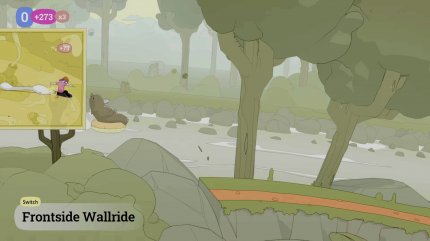 Nebenaufgaben sind in OlliOlli ein Highlight. Gegen einen Bären in einem Wettrennen anzutreten, macht beispielsweise sehr viel Spaß.