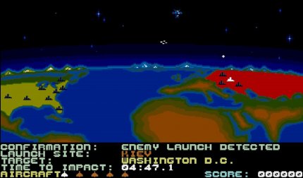 Wenn bei der 2020 umgesetzten Amiga-Fassung von Raid over Moscow (1984) von Kiew aus Raketen starten, schwingt wegen des Ukraine-Kriegs ein ungutes Gefühl mit.