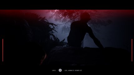 Luft anhalten: Lasst ihr die Aktionstaste im falschen Moment los, fliegt Abis Versteck auf und sie wird angegriffen.<br> &nbsp;