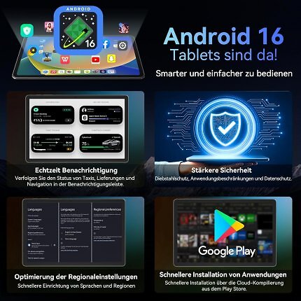 Tabwee T90 mit Android 16.