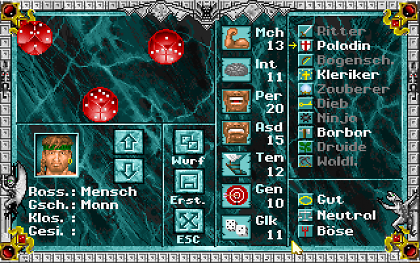 Spieletipps zu Might and Magic III: Die Inseln von Terra: Die Spielfiguren ausführlich erläutert