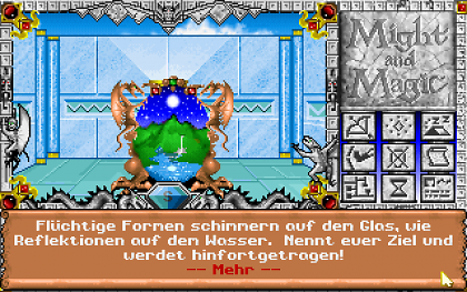Might and Magic III: Die Inseln von Terra: Die Codes für die Spiegelportale