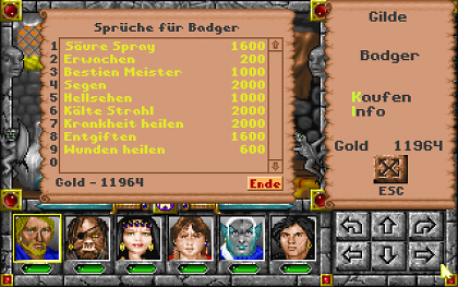 Spieletipps zu Might and Magic: World of Xeen: Hier gibt es die verschiedenen Zaubersprüche