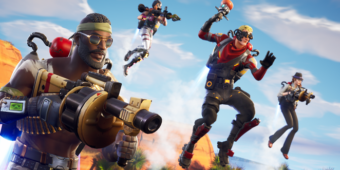 Die Helden heben ab in Fortnite