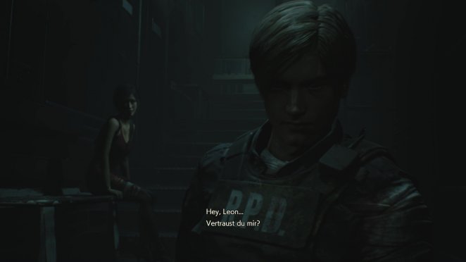 Vertraut Leon Ada Wong vielleicht ein klein wenig zu viel? Beide fahren ins geheime Umbrella-NEST hinab.