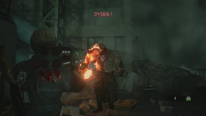 Mit dem Raketenwerfer gebt ihr Mr. X Tyrant den Rest.