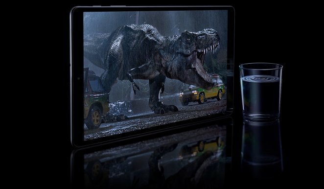Oft unter 200 Euro zu haben und nicht nur für die Dinosaurier unter den Verwandten geeignet: Ein Samsung Tab A10.1, dessen 5 Megapixel-Selfie-Kamera für Videotelefonie gut geeignet ist.
