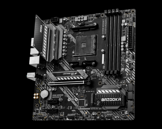 MSI MAG B550M Bazooka ab 110 Euro für den Sockel AMD AM4