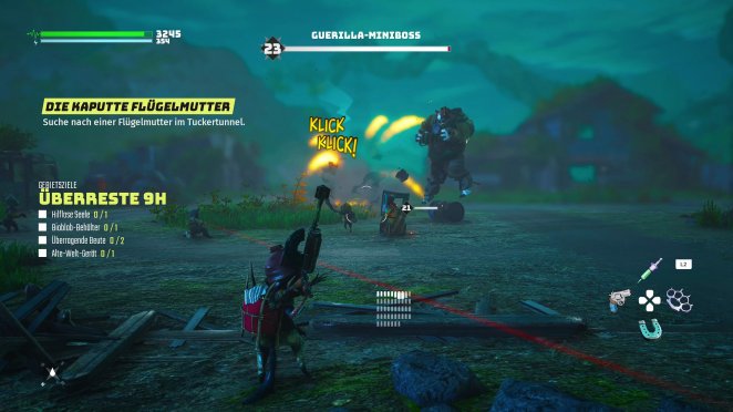 Das Gegnerdesign ist sehr gut gelungen und abwechslungsreich. Zum Glück hat unsere Spielfigur stets unendlich viel Munition bei sich. &nbsp;