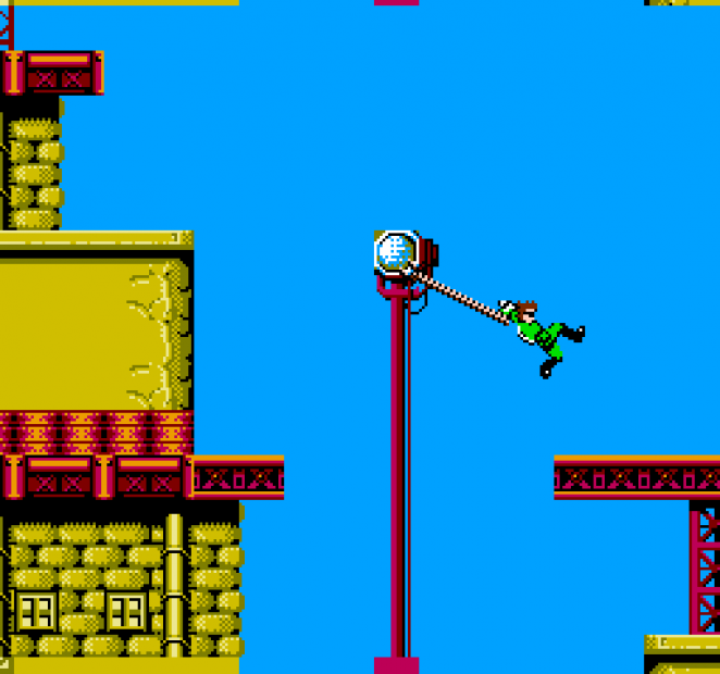 Capcoms Bionic Commando von 1987 spendiert dem Genre den Greifhaken.