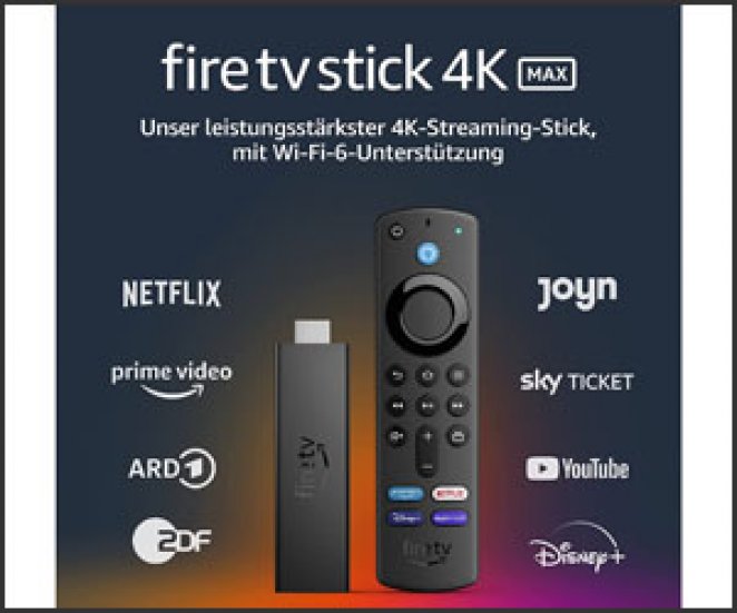 Nicht nur Zubehör und Games für PS5 gibt es derzeit bei Amazon günstiger, sondern auch Prime Video-Player wie den Fire TV Stick 4K Max.