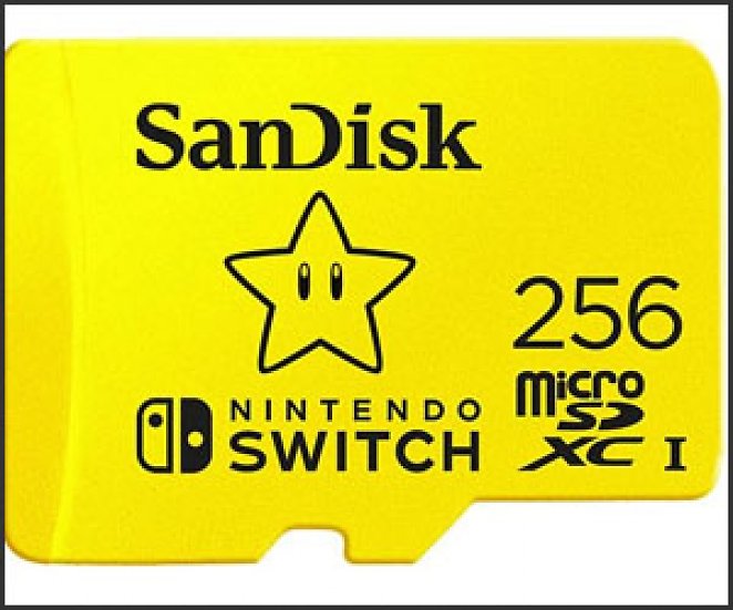 SANDISK microSDXC™, Speicherkarte für Nintendo Switch, 256 GB, Gelb