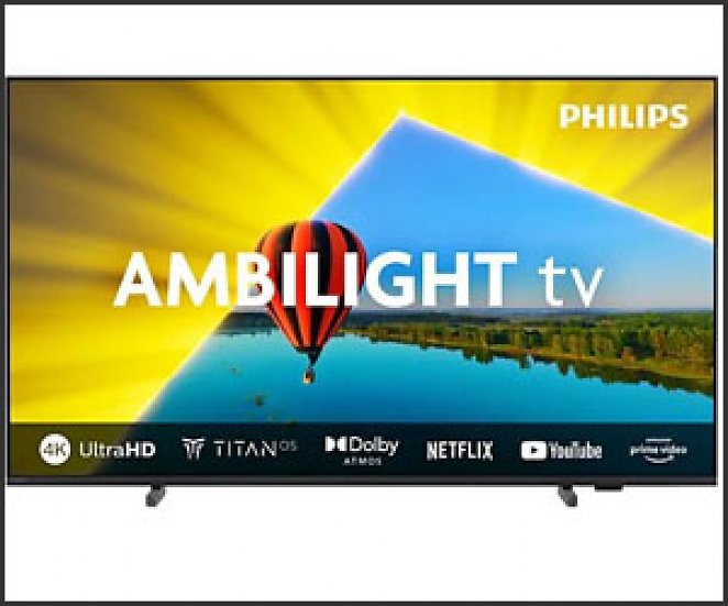 PHILIPS 55PUS8079/12 4K LED Ambilight TV (Flat, 55 Zoll / 139 cm, HDR 4K, SMART TV, Ambilight)