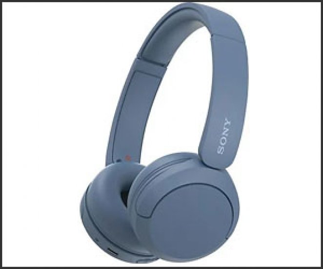 SONY WH-CH520, On-ear Kopfhörer Bluetooth Blue