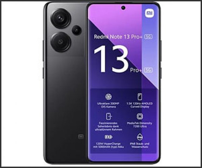 XIAOMI Redmi Note 13 Pro+ 5G 512 GB Midnight Black Dual SIM