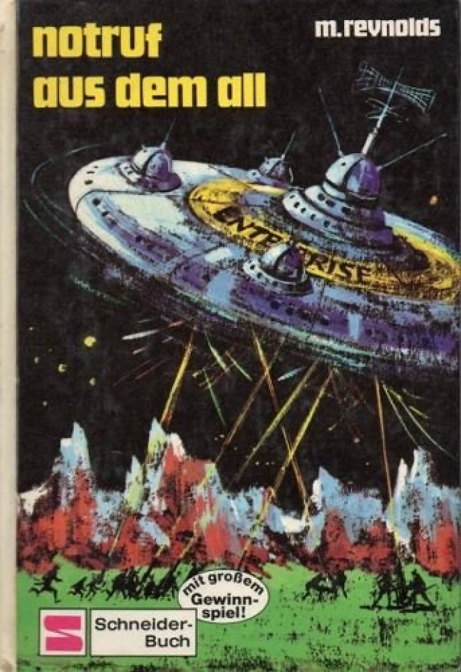 Der allererste deutsche Raumschiff-Enterprise-Roman bekam ein merkwürdig untrekkiges Cover verpasst.