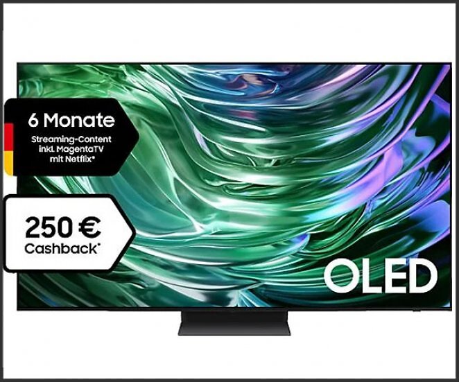 SAMSUNG GQ77S90D OLED TV (Flat, 77 Zoll / 195 cm, OLED 4K, SMART TV, Tizen)