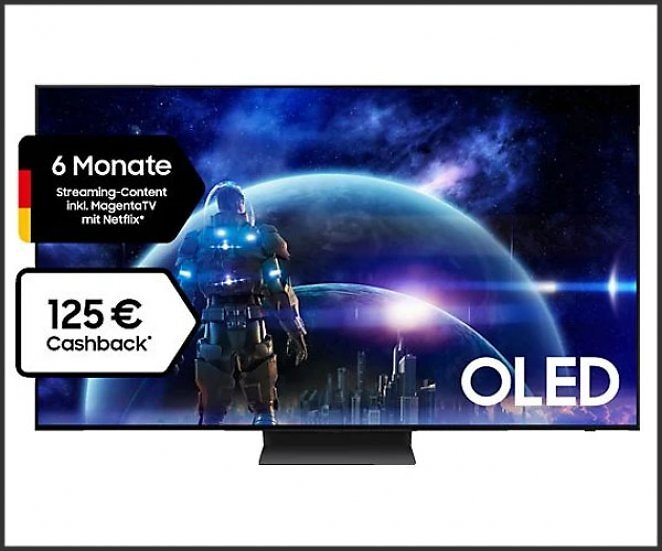 SAMSUNG GQ48S90D OLED TV (Flat, 48 Zoll / 122 cm, OLED 4K, SMART TV, Tizen)