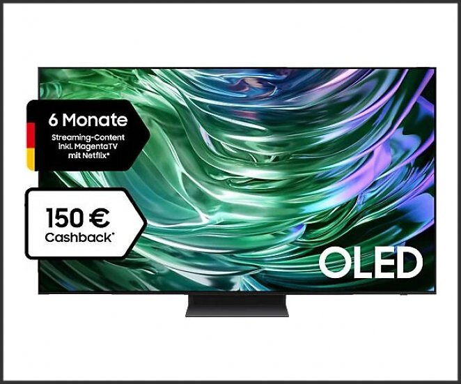 SAMSUNG GQ55S90D OLED TV (Flat, 55 Zoll / 138 cm, OLED 4K, SMART TV, Tizen)