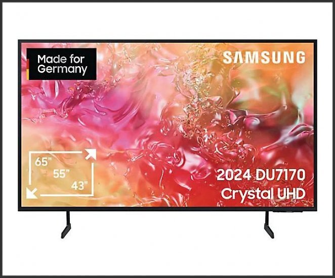 SAMSUNG GU55DU7170U LED TV (Flat, 55 Zoll / 138 cm, UHD 4K, SMART TV, Tizen)