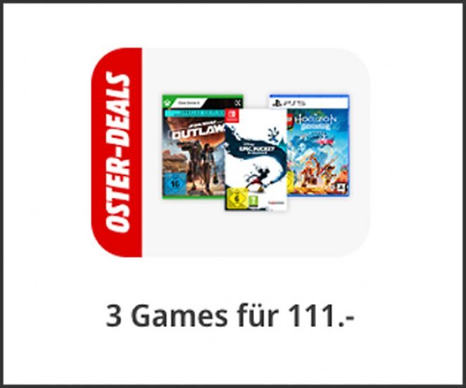 3 Games für 111€ (PS5, PS4, Xbox, Switch)