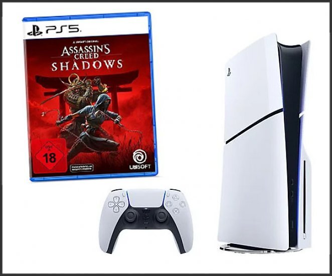 SONY PlayStation®5 (Modellgruppe: Slim) - Assassin's Creed Shadows gratis dazu