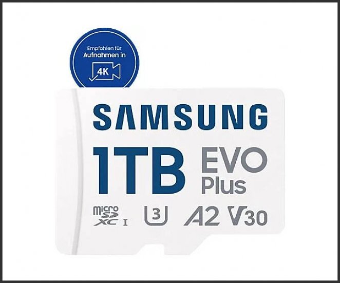 SAMSUNG EVO Plus SDHC inkl. SD-Adapter, Micro-SD Speicherkarte, 1 TB, 160 MB/s