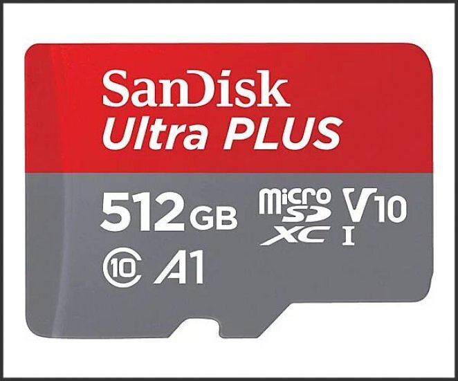SANDISK Ultra® PLUS microSDXC™‐UHS‐I‐Karte, Micro-SDXC Speicherkarte, 512 GB, 160 MB/s