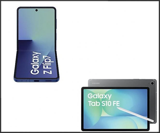SAMSUNG Galaxy Z Flip7 256 GB Blue Shadow Dual SIM - gratis dazu gibt's das Samsung Galaxy Tab S10 FE 128 GB