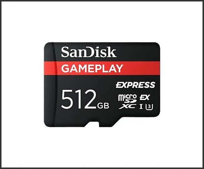 SANDISK 512GB microSD™ Express-Karte, Speicherkarte, Schwarz (kompatibel mit Nintendo Switch 2)
