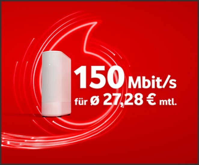 Vodafone GigaZuhause (50 Mbit/s bis 1.000 Mbit/s) ab 19,99€/Monat
