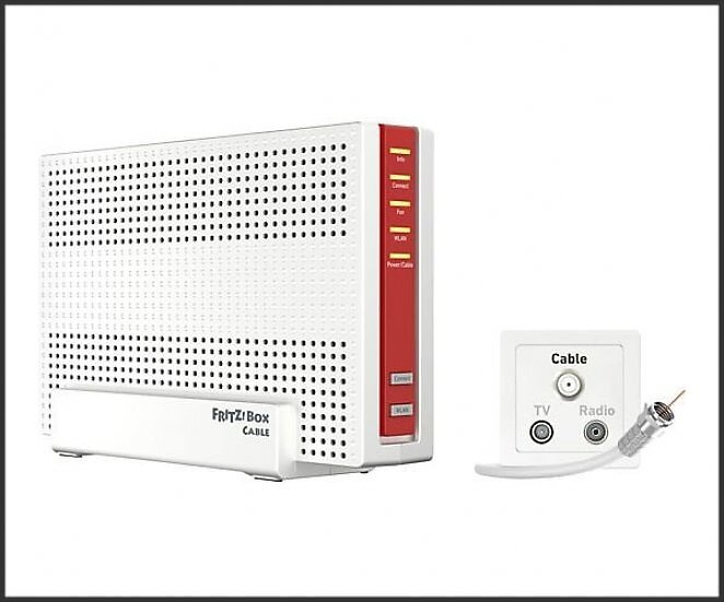 AVM FRITZ!Box 6690 Cable, (Wi-Fi 6) WLAN Mesh Kabelrouter mit Modem 6000 Mbit/s
