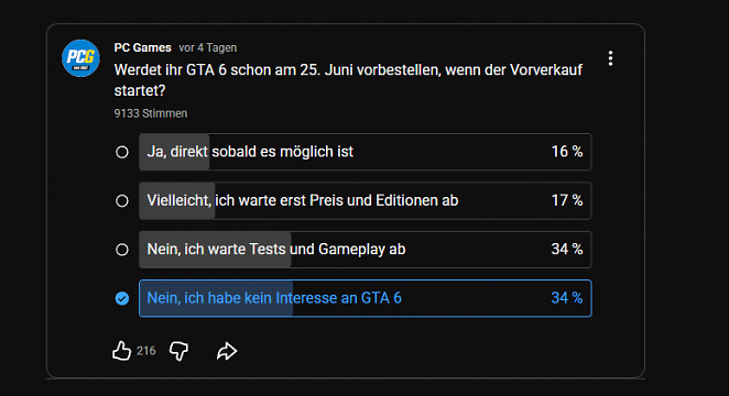 Ich bin einer dieser PC-Spieler, die GTA 6 zum Release ohnehin nicht spielen können.