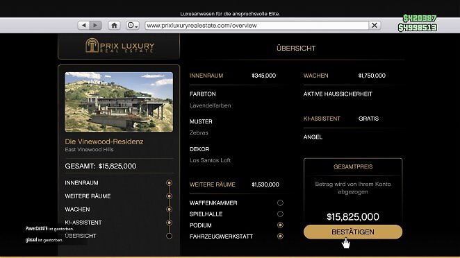 Wer sich eine Luxusvilla kaufen möchte, muss ganz tief in den Geldbeutel greifen. Die sogenannten Shark Cards können das virtuelle Portemonnaie aber im Handumdrehen füllen.