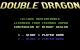 Double Dragon 1992 Startbildschirm