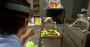 Faszinierend: Spielt man Minecraft mit HoloLens, tauchen Teile der Spielwelt korrekt positioniert auf dem Tisch, der Couch und anderen Möbeln des Zimmers auf. (Quelle: Microsoft)<br>
 