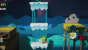 Yoshi's Crafted World: Welt 3 - Level 1: Minenwagen-Höhle:Fahrt mit den sich bewegnden Plattformen nach unten, um die sechste Blume zu erreichen.