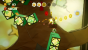 Yoshi's Crafted World: Welt 16 - Level 3: Knall auf Fall: Von den grünen Bauklötze aus könnt ihr eine Wolke abwerfen, wodurch die dritte Blume erscheint.