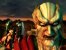 Szene aus dem über dreiminütigen Intro von Legacy of Kain: Soul Reaver: Ober-Vampir Kain ist neidisch auf Raziels neue prunkvolle Flügel – und lässt ihn zur Strafe in einen tödlichen Seelenstrudel werfen.<br> &nbsp;