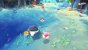 Trotz des sonnigen Ambientes scheint sich Kirby im Wasser noch nicht ganz sicher zu fühlen. Dafür hat er immerhin einen praktischen Schwimmring dabei, mit dem er herumpaddeln kann. Es ist unglaublich, aber es ist tatsächlich möglich, Kirby noch niedlicher zu machen, als er sowieso schon ist. Schwimmreif-Kirby ist einfach super.<br> &nbsp;