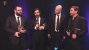 Sam (2. von links) und Dan Houser (3. von links) bei der Verleihung des BAFTA-Awards für GTA 5 im Jahr 2014.