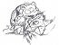Eine frühe Zeichnung eines Turtok, das im Kampf von einem Starmie getroffen wird. So brutal wurden die Kämpfe aber nie dargestellt, auch wenn sie wahrscheinlich noch sehr viel schlimmer sind.