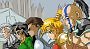 <i><strong>Klassenkampf im Kuh-Level:</strong> Ein bekanntes Web-Anime-Artwork aus der Classic-Ära parodierte die ungleiche Effizienz der Diablo-2-Helden beim XP-Grind - während die Zauberin (zweite von links) glänzte, schauten andere Klassen oft in die Röhre.</i>