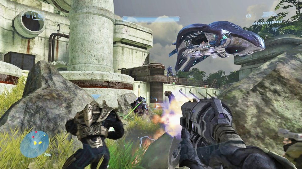 Natürlich könnt ihr in der Master Chief Collection nicht nur nett miteinander spielen. In diversen Multiplayer-Modi geht es auch gegeneinander zur Sache.