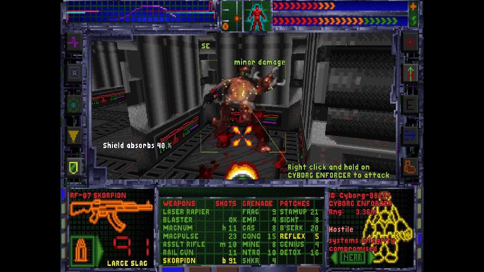 Der pixelige Look von System Shock sagt heute nicht mehr unbedingt jedem zu.