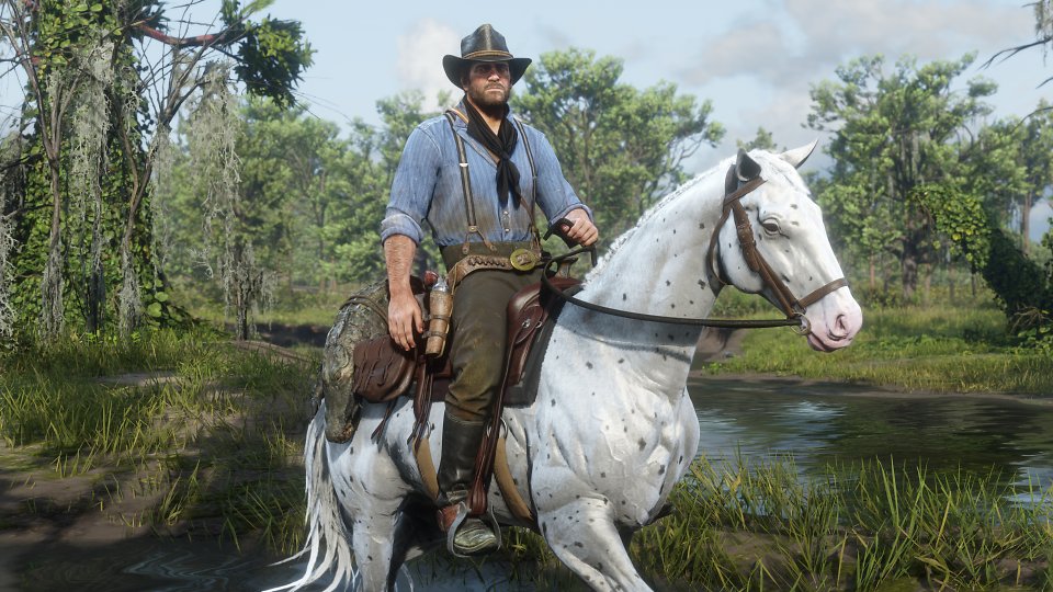 Arthur Morgan aus Red Dead Redemption 2 auf Pferd