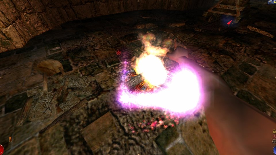 Wir haben Feuer gemacht! Das Magiesystem von Arx Fatalis erfordert ein sehr geschicktes Händchen beim Zeichnen der erforderlichen Runen. <br> &nbsp;