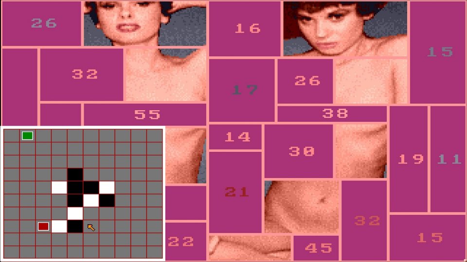Dumm klickt gut? Von wegen! Centerfold Squares aus dem Jahr 1988 läuft ähnlich ab wie die strategischen Brettspiele Reversi oder Othello. Es ist also Köpfchen gefragt. (Bild: Amiga) &nbsp; <br> &nbsp;